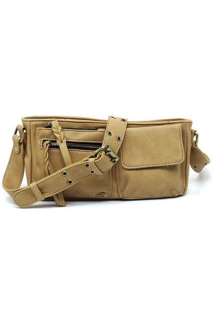 Fashion Buckle Strap Crossbody Bag - Tigbul's Variety Fashion Shop