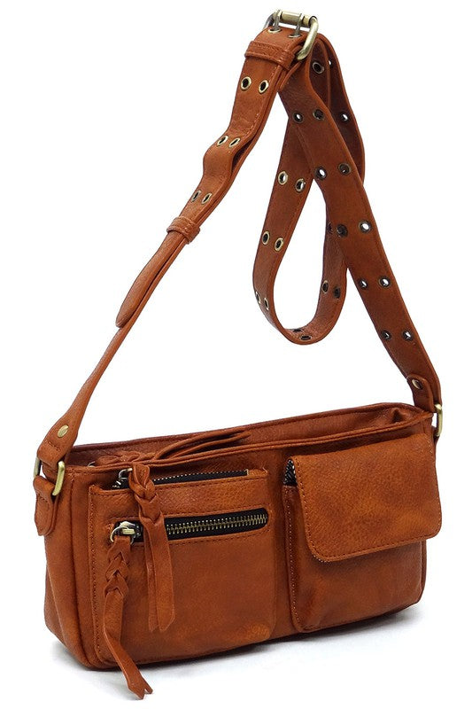 Fashion Buckle Strap Crossbody Bag - Tigbul's Variety Fashion Shop