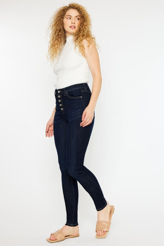 Curvy Fit High Rise Super Skinny Jeans - Tigbuls Variety Fashion