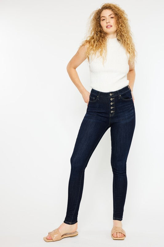 Curvy Fit High Rise Super Skinny Jeans - Tigbuls Variety Fashion