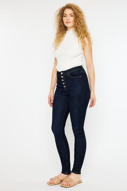 Curvy Fit High Rise Super Skinny Jeans - Tigbuls Variety Fashion