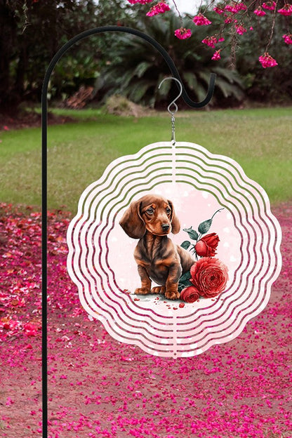 Love Dachshund Garden Wind Spinner - Tigbul's Variety Fashion Shop