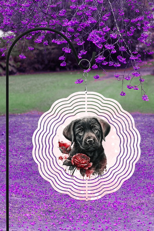 Love Black Pup Garden Wind Spinner - Tigbul's Variety Fashion Shop