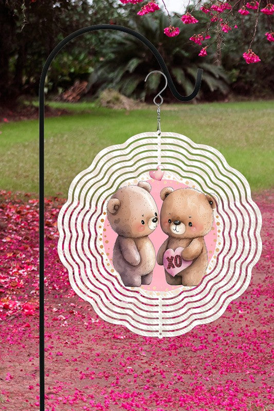 Love XO Teddy Bears Wind Spinner - Tigbul's Variety Fashion Shop