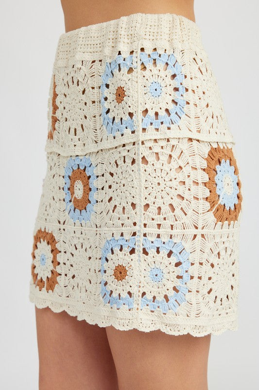 HIGH WAIST CROCHET MINI SKIRT - Tigbul's Variety Fashion Shop