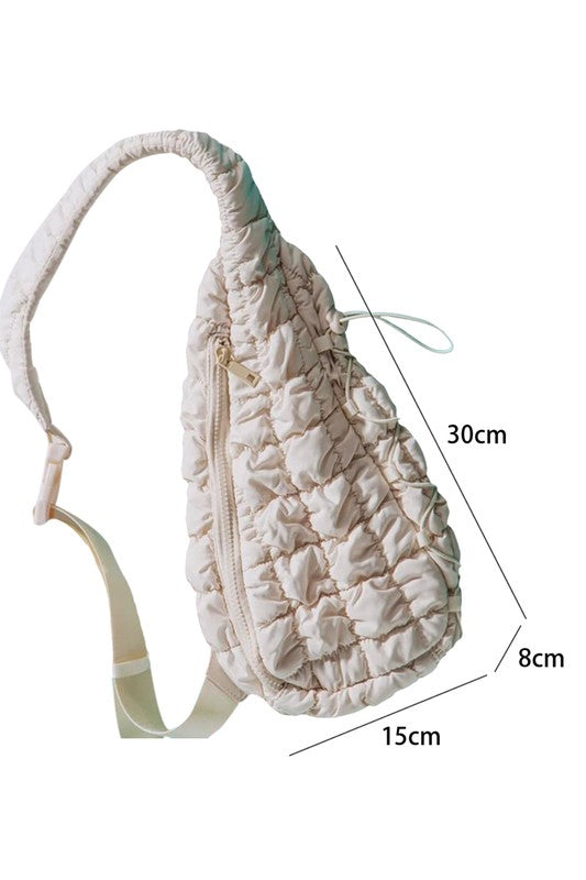 Quilted Drawstring jennie sling bag - Tigbuls Variety Fashion