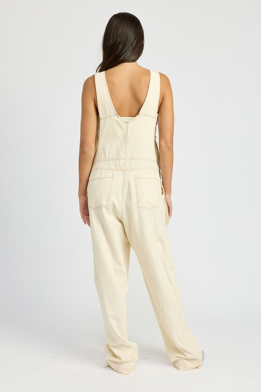 Women's Oversized Cargo Overalls - Tigbul's Variety Fashion Shop