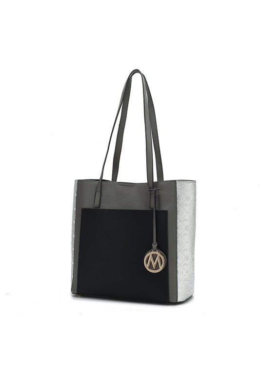 MKF Collection Leah Color-Block Tote Bag by Mia K - Tigbul's Variety Fashion Shop