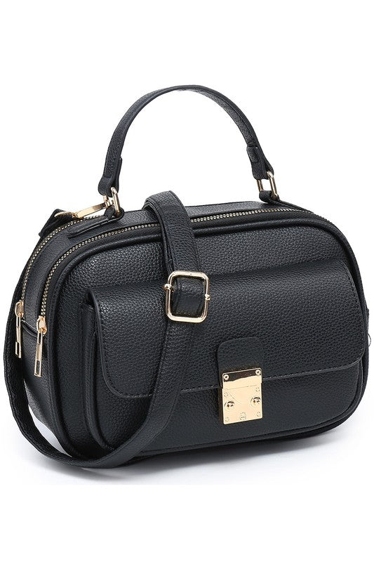 Top Handle Crossbody Bag - Tigbul's Variety Fashion Shop