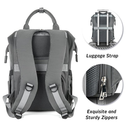 Crazy Pockets Backpack Diaper Bag - Tigbul's Variety Fashion Shop