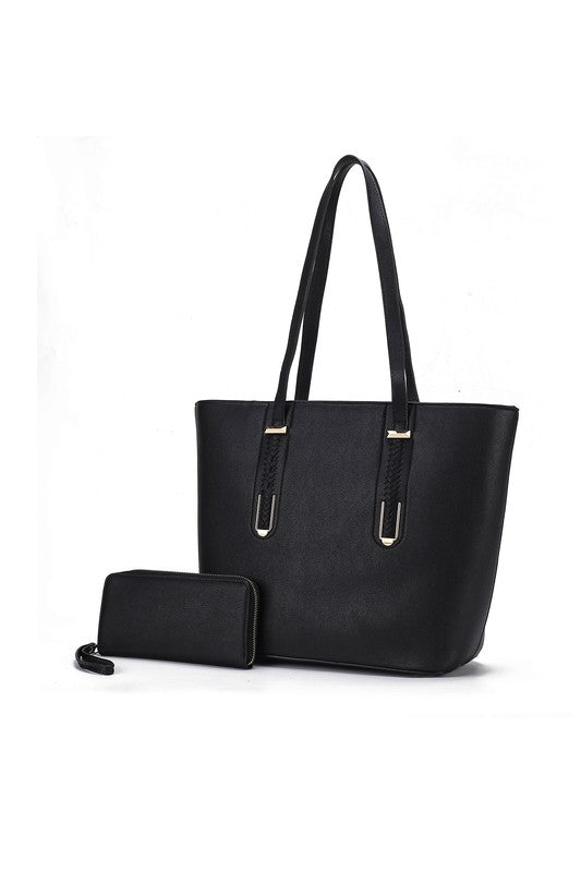 MKF Collection Mina Tote and Wristlet Wallet Mia k - Tigbul's Variety Fashion Shop