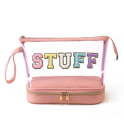 STUFF Make up Cosmetic Bag Travel Organizer Case - Tigbul's Variety Fashion Shop