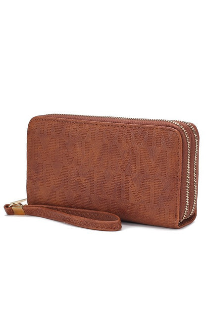 MKF Lisbette Embossed M Signature Wallet by Mia K - Tigbul's Variety Fashion Shop