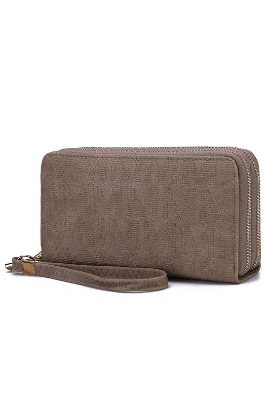 MKF Lisbette Embossed M Signature Wallet by Mia K - Tigbul's Variety Fashion Shop
