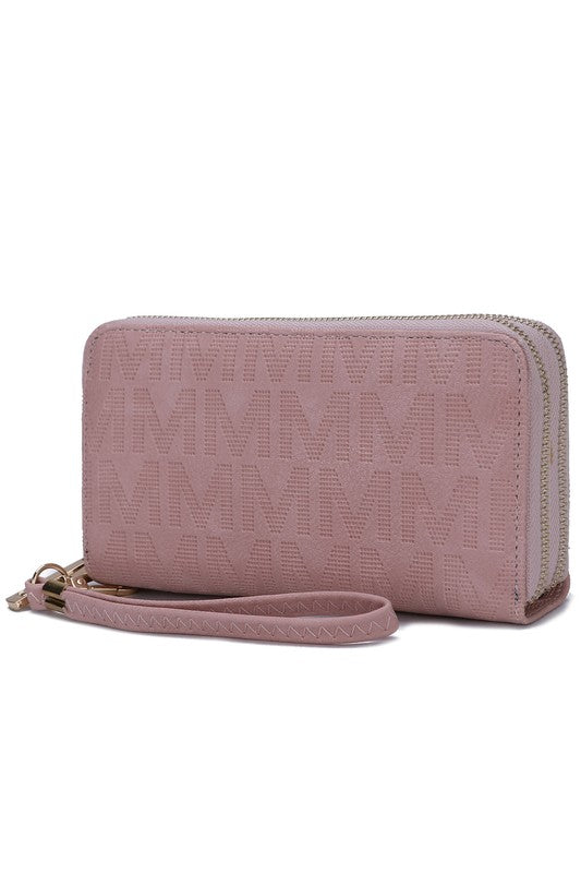 MKF Lisbette Embossed M Signature Wallet by Mia K - Tigbul's Variety Fashion Shop