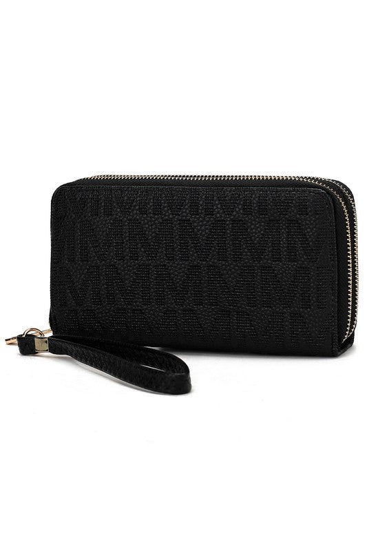 MKF Lisbette Embossed M Signature Wallet by Mia K - Tigbul's Variety Fashion Shop