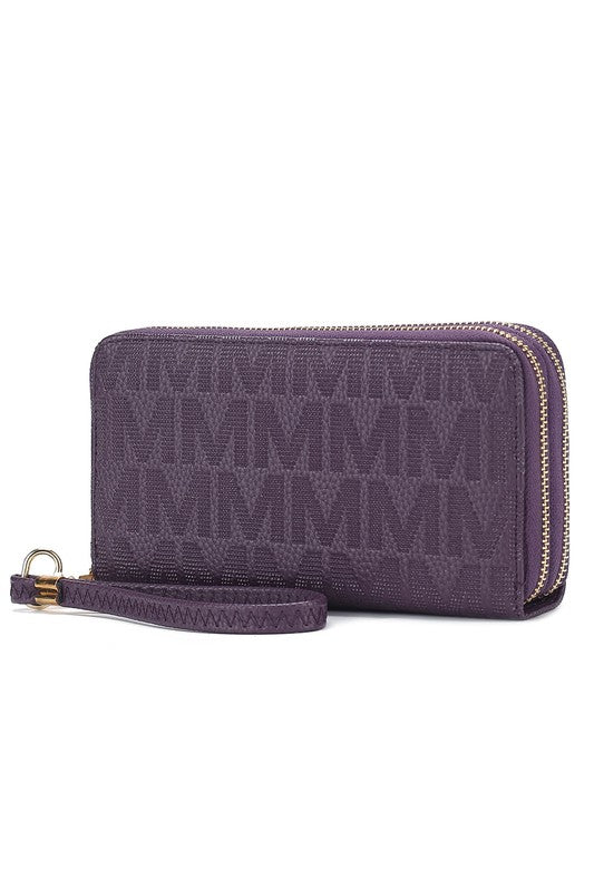 MKF Lisbette Embossed M Signature Wallet by Mia K - Tigbul's Variety Fashion Shop