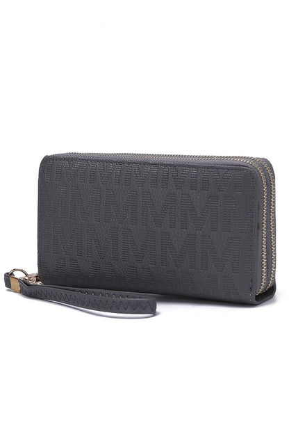 MKF Lisbette Embossed M Signature Wallet by Mia K - Tigbul's Variety Fashion Shop