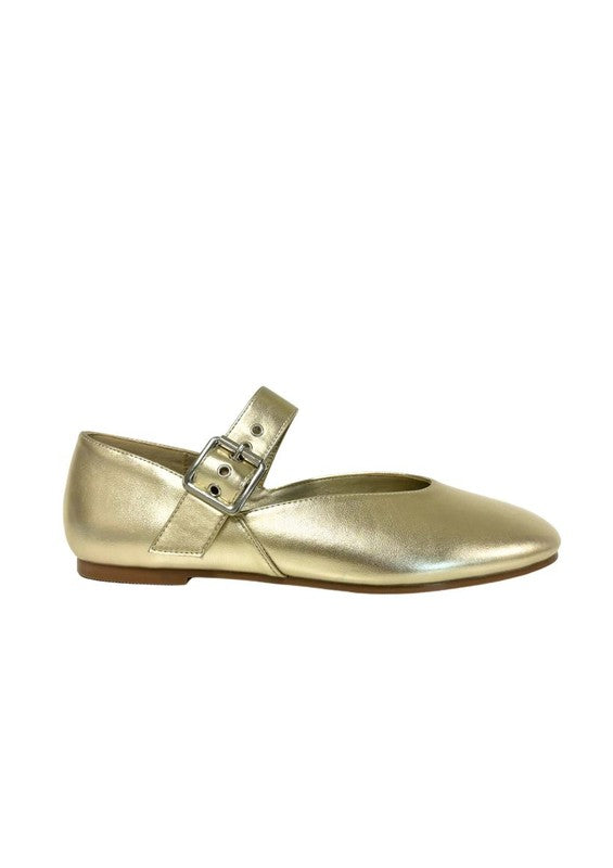 LEVI METALLIC BALLETINA FLAT - Tigbul's Variety Fashion Shop