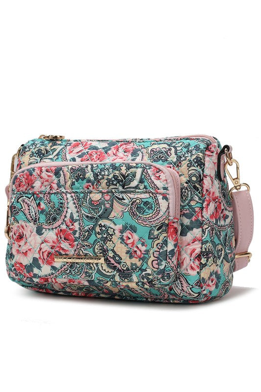 MKF Collection Rosalie Botanical Pattern Crossbody - Tigbul's Variety Fashion Shop