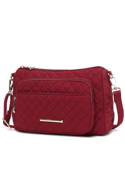 MKF Collection Rosalie Solid Quilted Shoulder Bag - Tigbul's Variety Fashion Shop