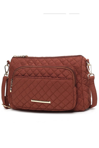 MKF Collection Rosalie Solid Quilted Shoulder Bag - Tigbul's Variety Fashion Shop