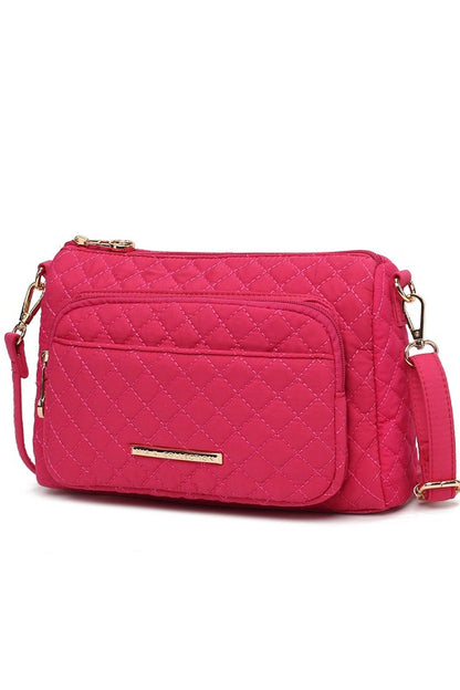 MKF Collection Rosalie Solid Quilted Shoulder Bag - Tigbul's Variety Fashion Shop