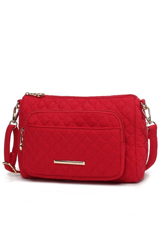 MKF Collection Rosalie Solid Quilted Shoulder Bag - Tigbul's Variety Fashion Shop