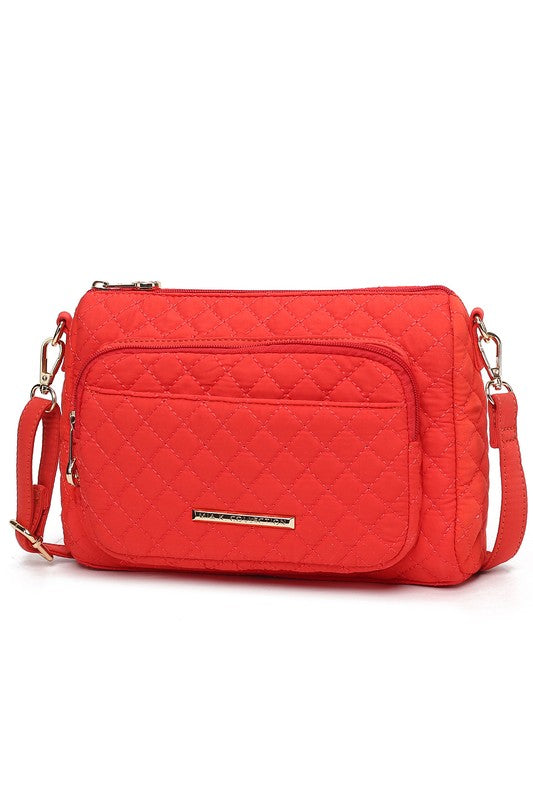 MKF Collection Rosalie Solid Quilted Shoulder Bag - Tigbul's Variety Fashion Shop