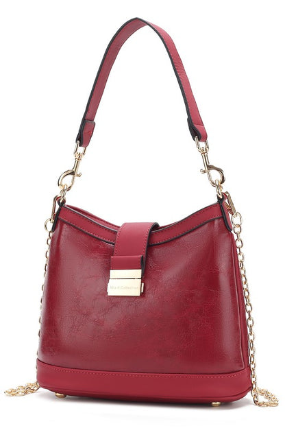 MKF Collection Pilar Vegan Leather Shoulder Bag - Tigbul's Variety Fashion Shop