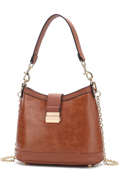 MKF Collection Pilar Vegan Leather Shoulder Bag - Tigbul's Variety Fashion Shop