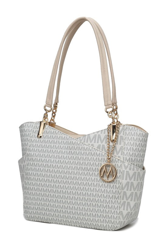  Mia K Fashion Collection Jules Printed Tote Handbag- Tigbul's Variety Fashion Shop