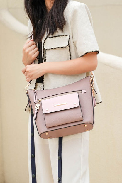 MKF Collection Serenity Color Block Crossbody Bag - Tigbul's Variety Fashion Shop