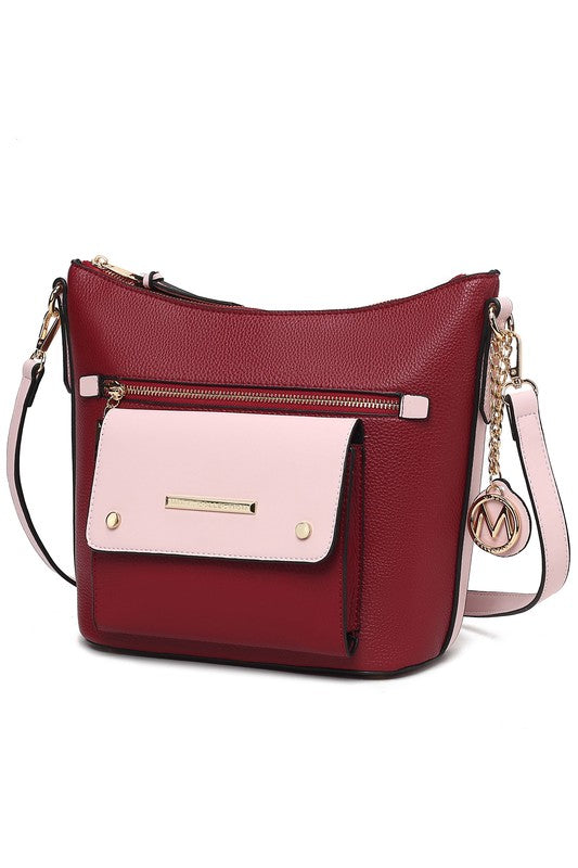 MKF Collection Serenity Color Block Crossbody Bag - Tigbul's Variety Fashion Shop