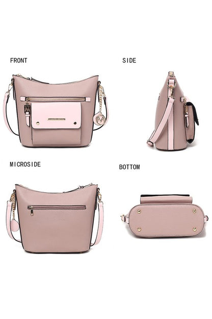 MKF Collection Serenity Color Block Crossbody Bag - Tigbul's Variety Fashion Shop