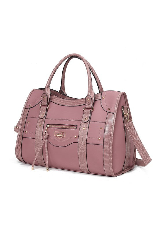 MKF Collection Patricia Vegan Leather Duffle Bag - Tigbul's Variety Fashion Shop