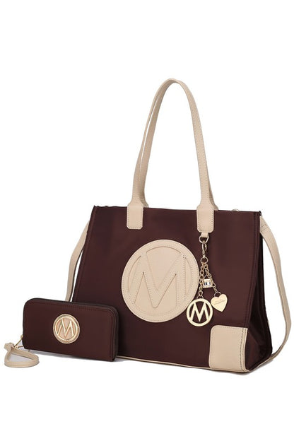 MKF Collection Louise Tote and Wallet Set - Tigbul's Variety Fashion Shop