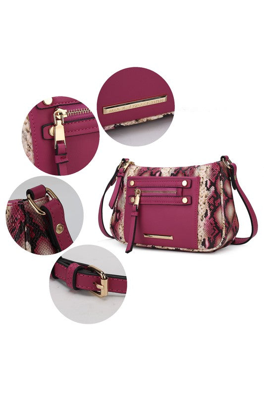MKF Collection Essie Snake embossed Crossbody - Tigbul's Variety Fashion Shop