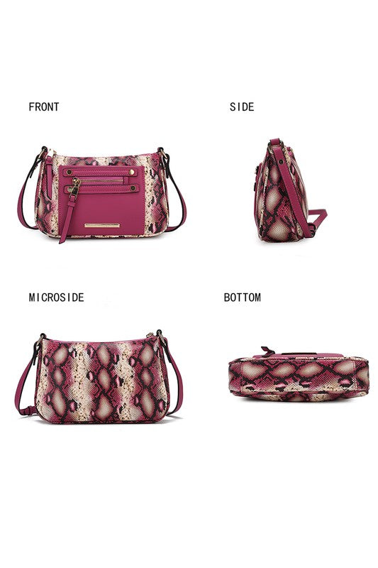 MKF Collection Essie Snake embossed Crossbody - Tigbul's Variety Fashion Shop