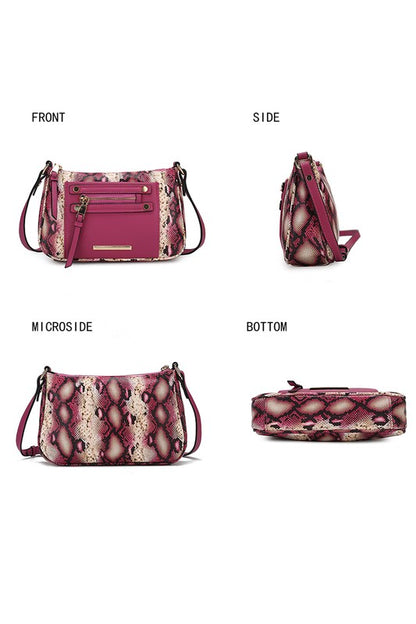 MKF Collection Essie Snake embossed Crossbody - Tigbul's Variety Fashion Shop