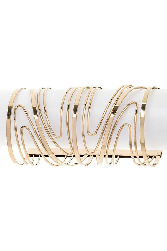 Oversize Wired Arm Cuff - Tigbul's Variety Fashion Shop