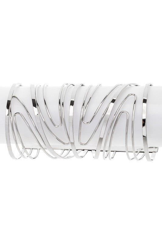 Oversize Wired Arm Cuff - Tigbul's Variety Fashion Shop