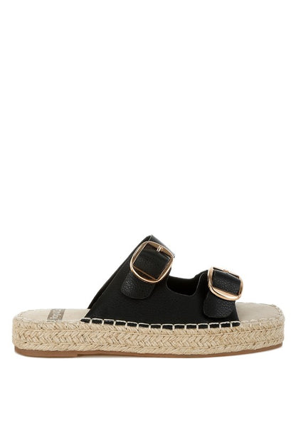 Palala Genuine Soft Leather Square Toe Espadrilles - Tigbul's Variety Fashion Shop