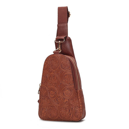 MKF Collection Millie  Embossed Sling bag by Mia K - Tigbul's Variety Fashion Shop