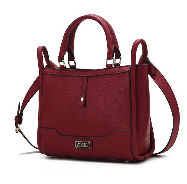 MKF Melody Vegan Leather Tote in Rot mit Griffen und Schulterriemen