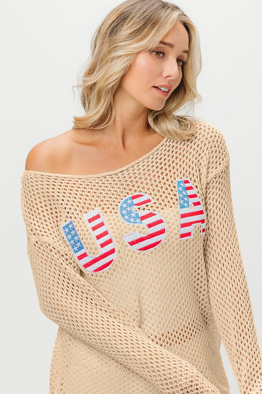 BiBi USA Embroidered Knit Cover Up - Tigbuls Variety Fashion