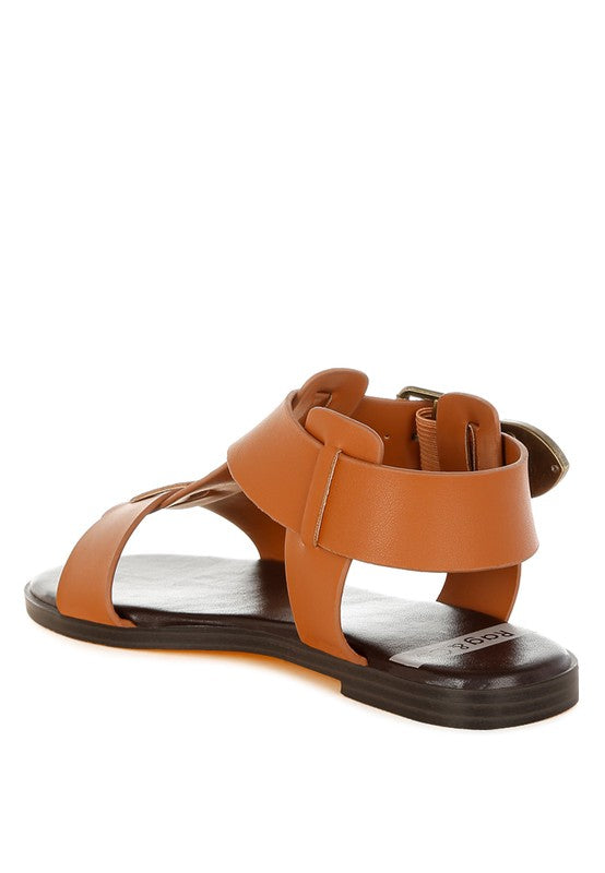 Shayla Gladiator Flat Sandals - Tigbul's Variety Fashion Shop