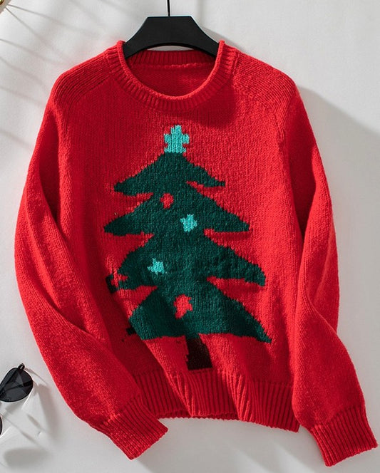 Xmas Tree Sweater - Tigbul's Variety Fashion Shop