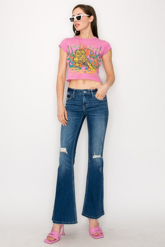 LOW RISE STRETCH VINTAGE FLARE - Tigbul's Variety Fashion Shop