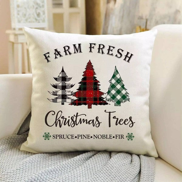 Christmas Throw Pillow Covers, 18x18in - Tigbul's Variety Fashion Shop